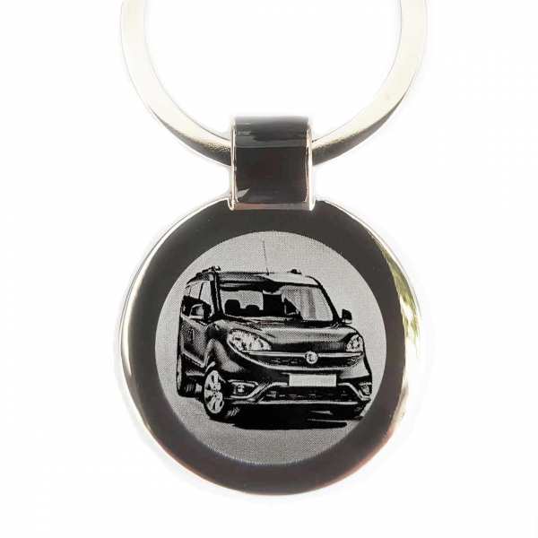 Fiat Doblo Schlüsselanhänger personalisiert mit Gravur