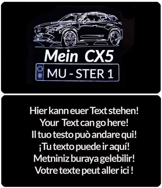 Mein CX5 Kennzeichen Karte 