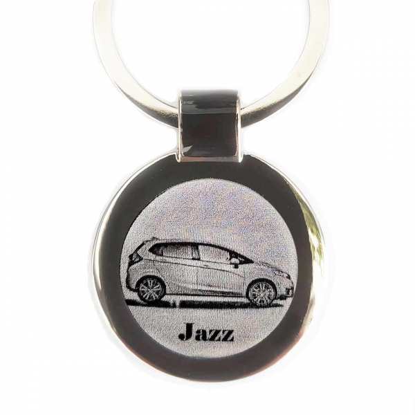 Honda Jazz Schlüsselanhänger personalisiert mit Gravur