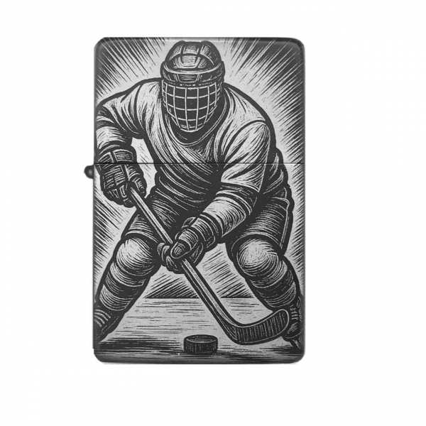 Sturmfeuerzeug "Eishockey" – personalisierbar