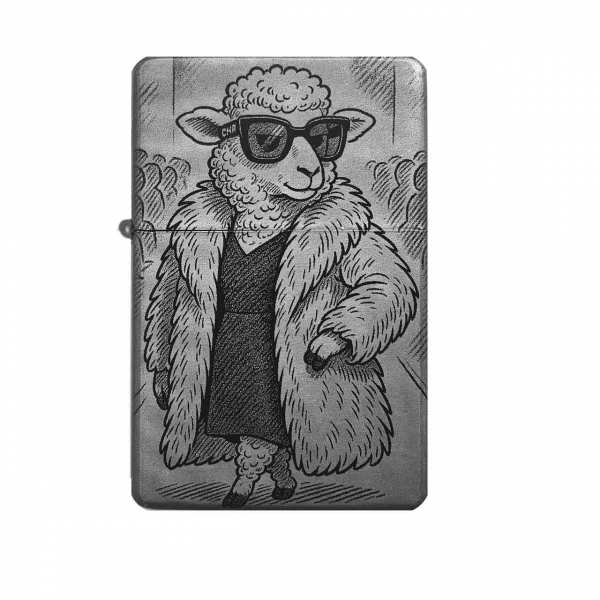 Schaf Motiv Feuerzeug mit Gravur | optional personalisiert | Shop-Fotogravur.de