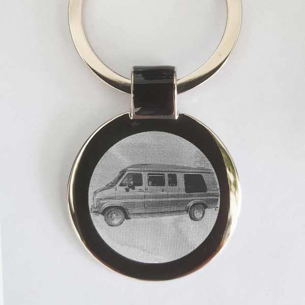 GMC Vandura 2500 Graur Schlüsselanhänger personalisiert - original Fotogravur