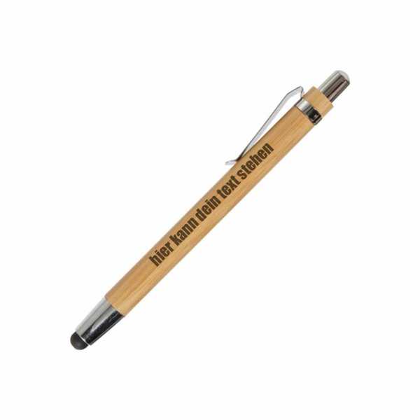 Bambus Kugelschreiber Touchpen personalisiert