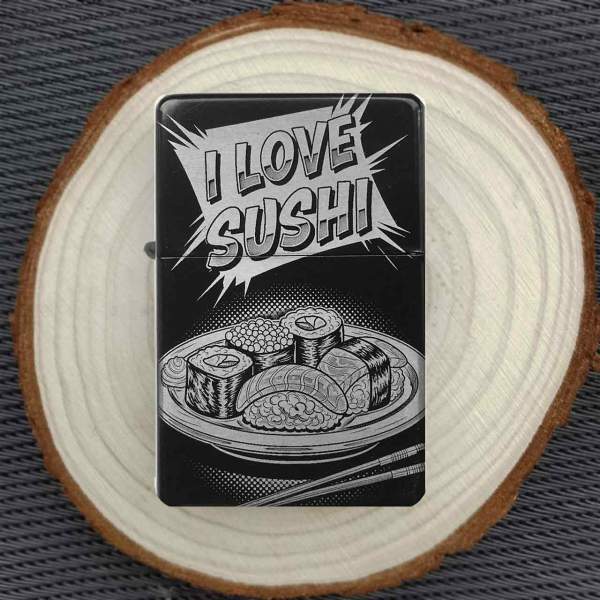 Love Sushi Feuerzeug optional personalisiert