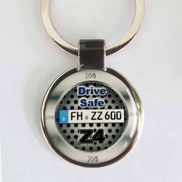 BMW Z4 Design Schlüsselanhänger personalisiert & Kennzeichen & Gravur