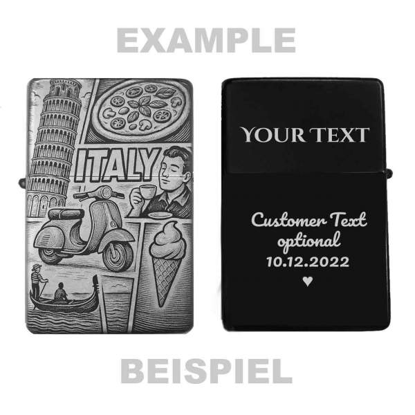 Feuerzeug Italien Life Italia – personalisierbar