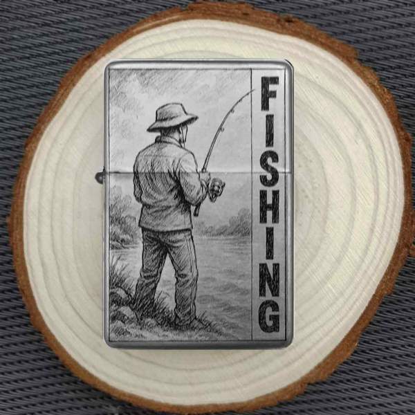 Feuerzeug Fischer Angler – personalisierbar