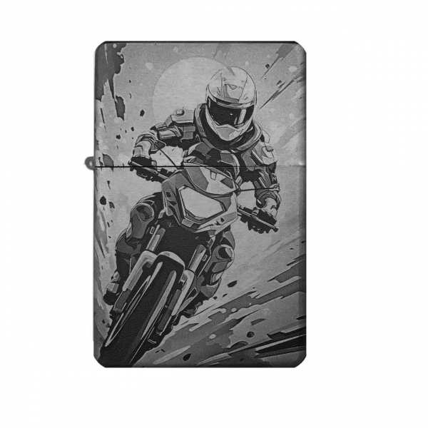 Motocross Feuerzeug mit Gravur | optional personalisiert