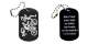 Vorschau: Triathlon Schlüsselanhänger personalisierbar - Dogtag auch mit QR Code oder Foto