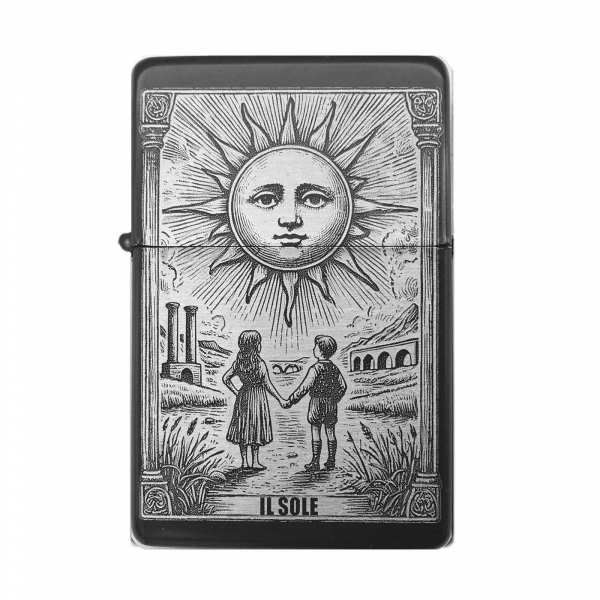 Tarot Il Sole Gravur Feuerzeug