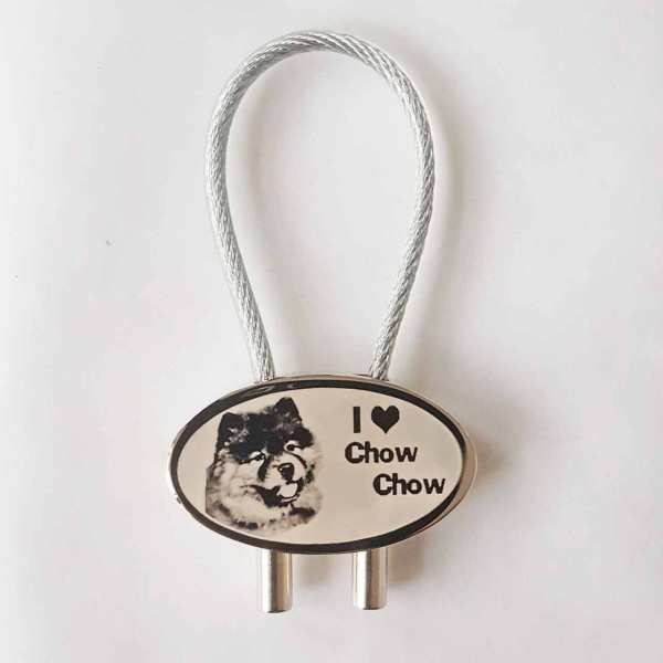 I love Chow Chow Schlüsselanhänger personalisiert