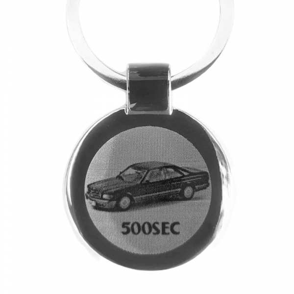 Mercedes 500SEC Schlüsselanhänger personalisiert