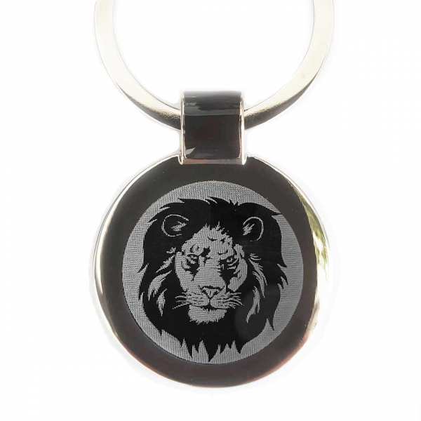 Löwe Lion Gravur Schlüsselanhänger personalisiert mit Gravur