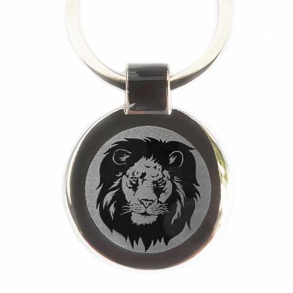 Löwe Lion Gravur Schlüsselanhänger personalisiert mit Gravur