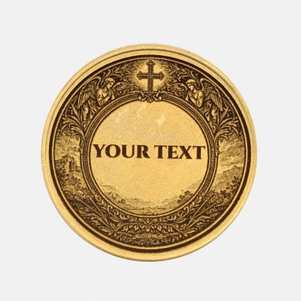 Gepersonaliseerde Munt Motief St. Sebastiaan met Gravure