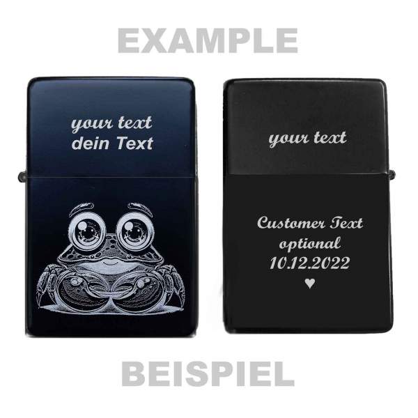 Krebs Sternzeichen Feuerzeug Glücksbringer mit Gravur personalisiertes Geschenk