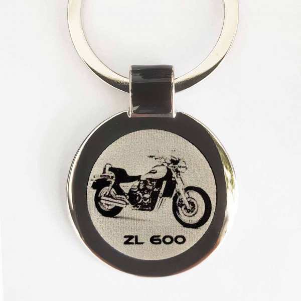Kawasaki ZL600 Bike Gravur Schlüsselanhänger personalisiert mit Gravur