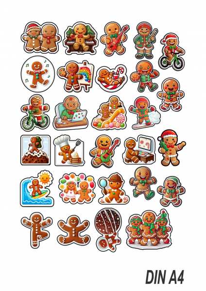Lebkuchen Männchen & Frauen Sticker